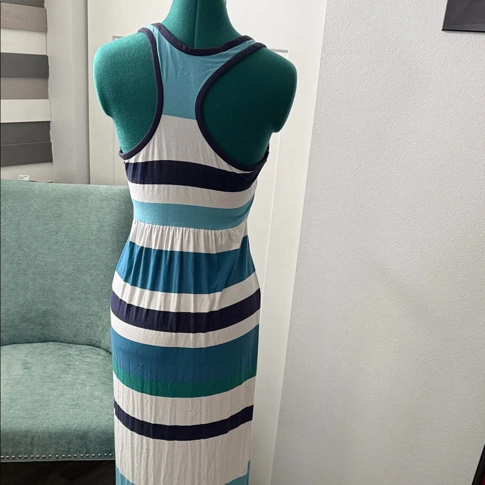 LOFT Colorful Striped Maxi Dress - Picture 3 of 3